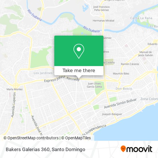 Bakers Galerias 360 map
