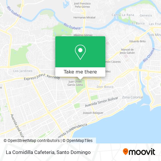 Mapa de La Comidilla Cafeteria