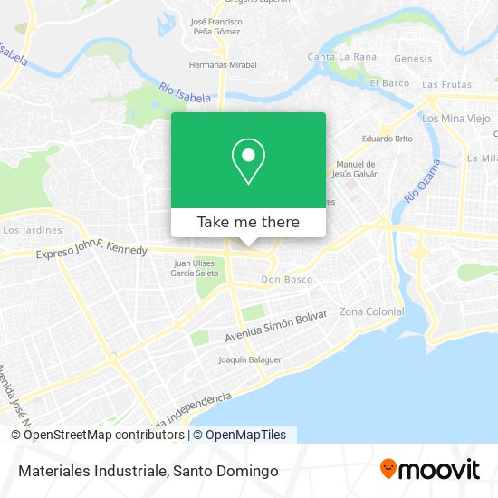 Materiales Industriale map