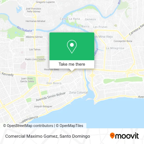 Mapa de Comercial Maximo Gomez