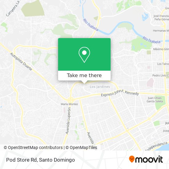 Mapa de Pod Store Rd