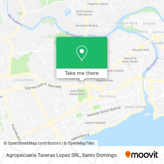 Mapa de Agropecuaria Taveras Lopez SRL