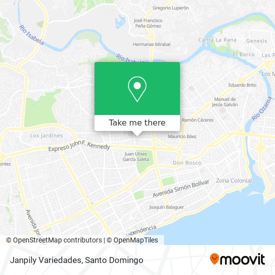 Mapa de Janpily Variedades