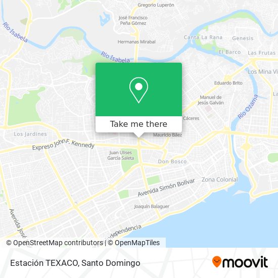 Estación TEXACO map
