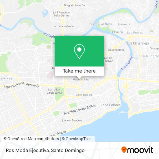 Mapa de Ros Moda Ejecutiva
