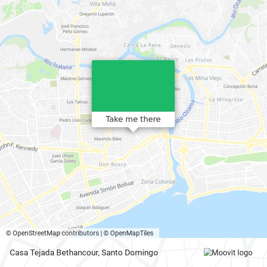 Casa Tejada Bethancour map