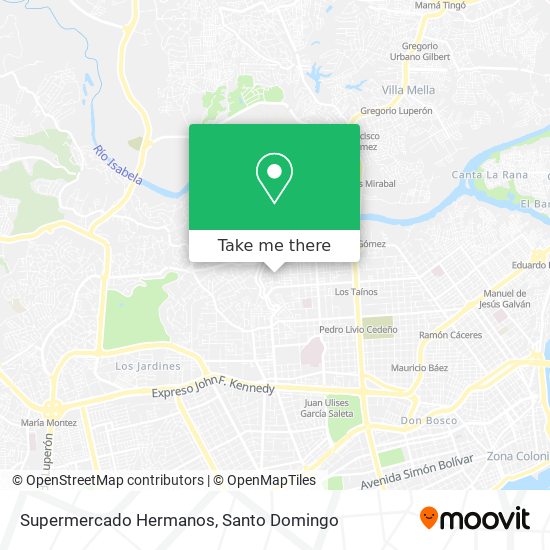 Supermercado Hermanos map