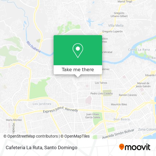 Cafeteria La Ruta map