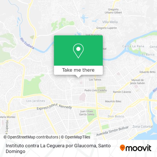 Instituto contra La Ceguera por Glaucoma map