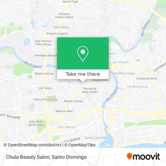 Mapa de Chula Beauty Salon