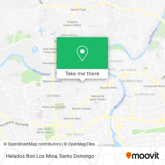 Helados Bon Los Mina map