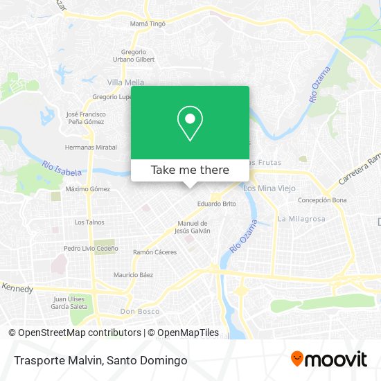 Trasporte Malvin map