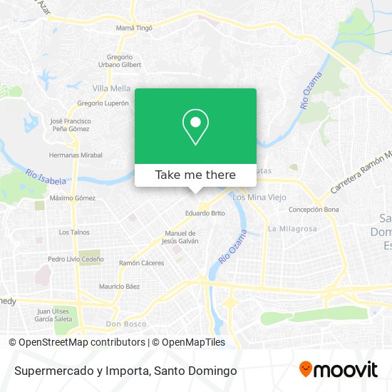 Supermercado y Importa map