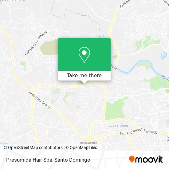 Mapa de Presumida Hair Spa