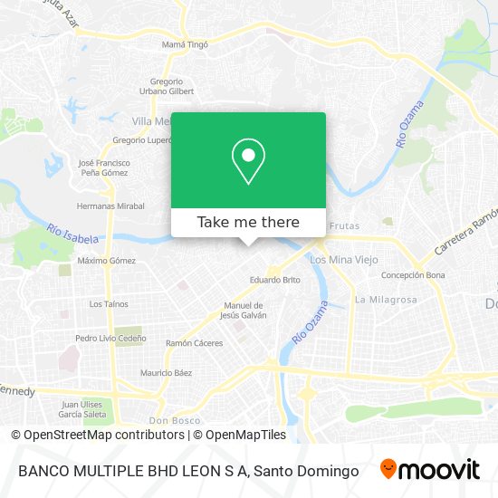 BANCO MULTIPLE BHD LEON S A map