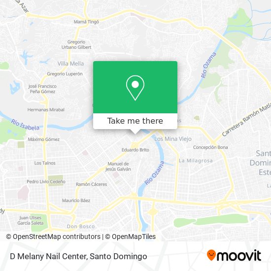 D Melany Nail Center map