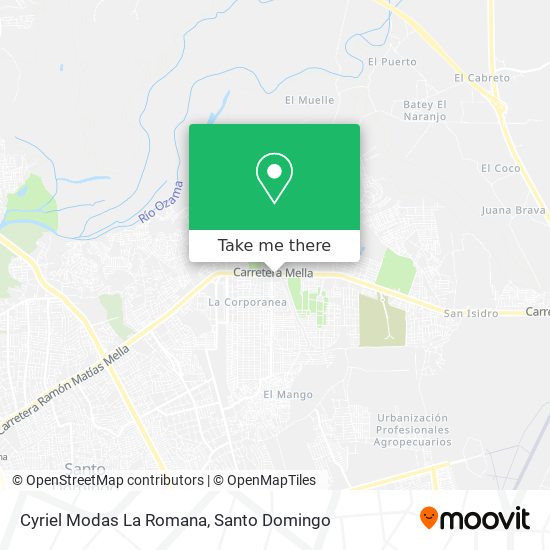 Cyriel Modas La Romana map