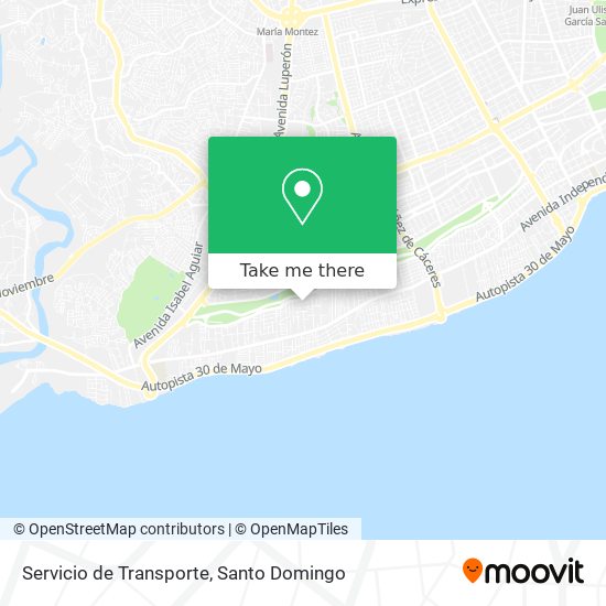 Servicio de Transporte map