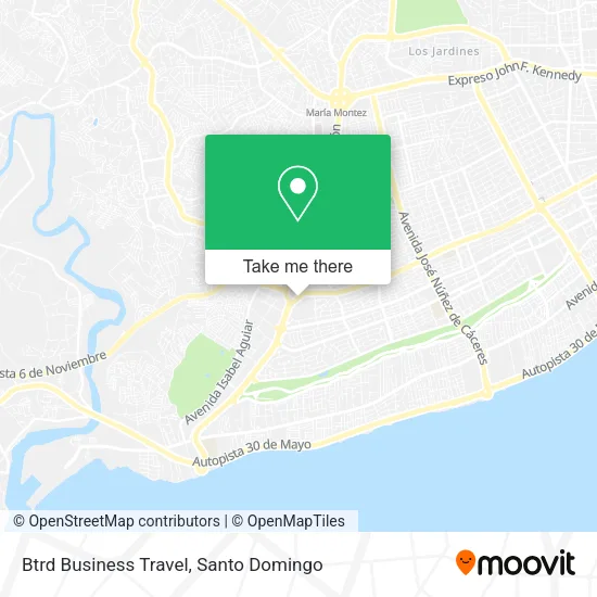 Mapa de Btrd Business Travel