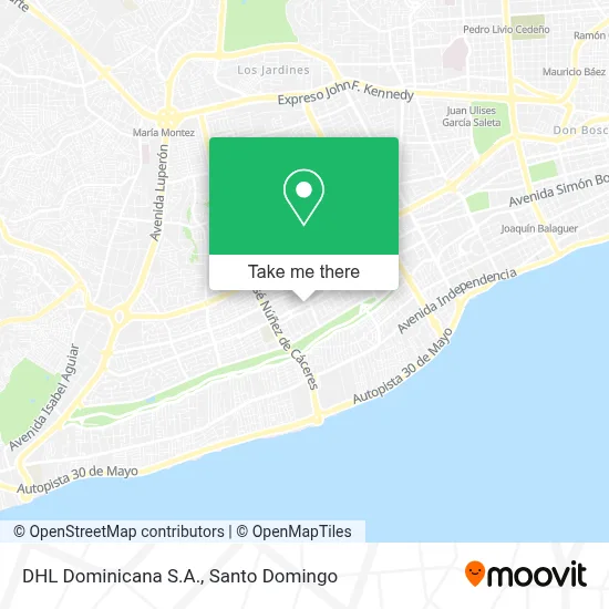 Mapa de DHL Dominicana S.A.