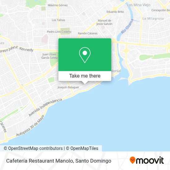 Mapa de Cafetería Restaurant Manolo
