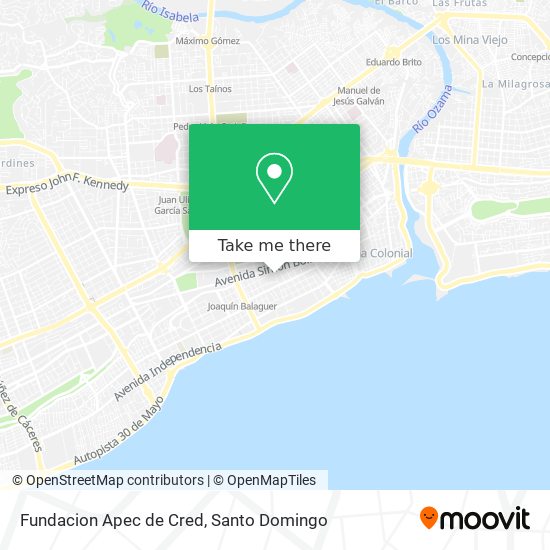 Fundacion Apec de Cred map