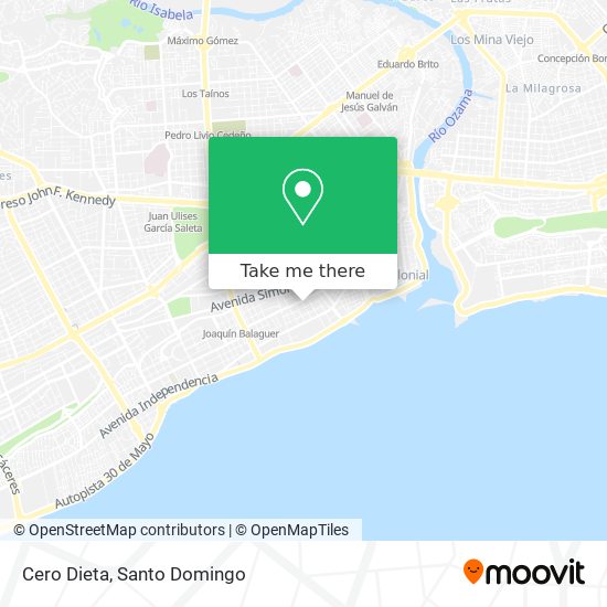 Cero Dieta map