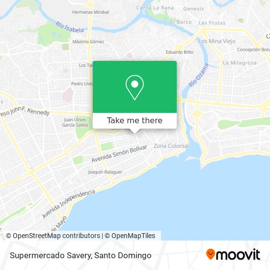Supermercado Savery map