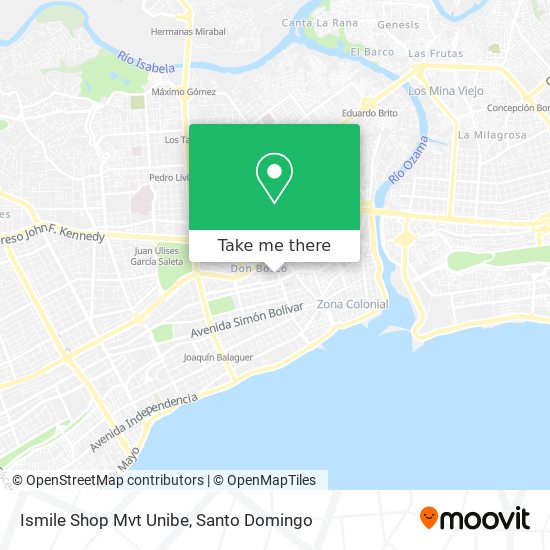 Ismile Shop Mvt Unibe map