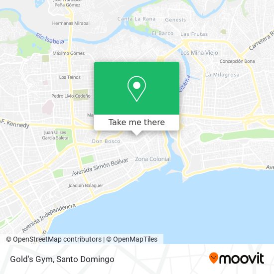 Gold's Gym map