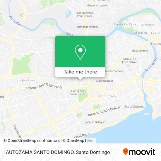 AUTOZAMA SANTO DOMINGO map