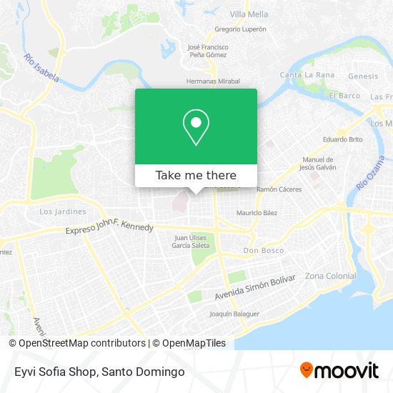 Eyvi Sofia Shop map
