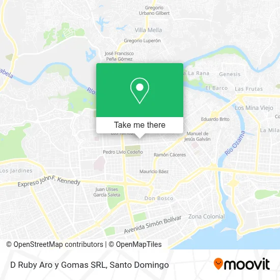 D Ruby Aro y Gomas SRL map
