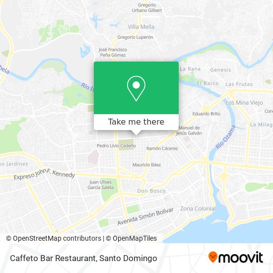 Caffeto Bar Restaurant map