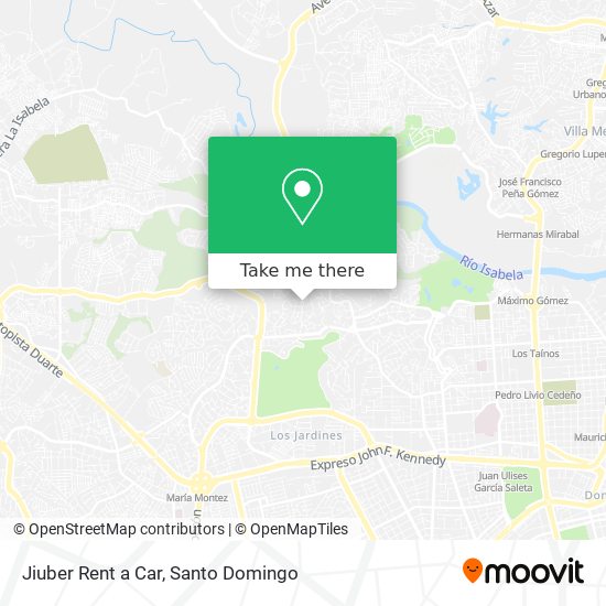 Jiuber Rent a Car map