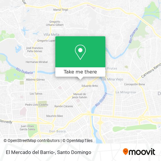 El Mercado del Barrio- map
