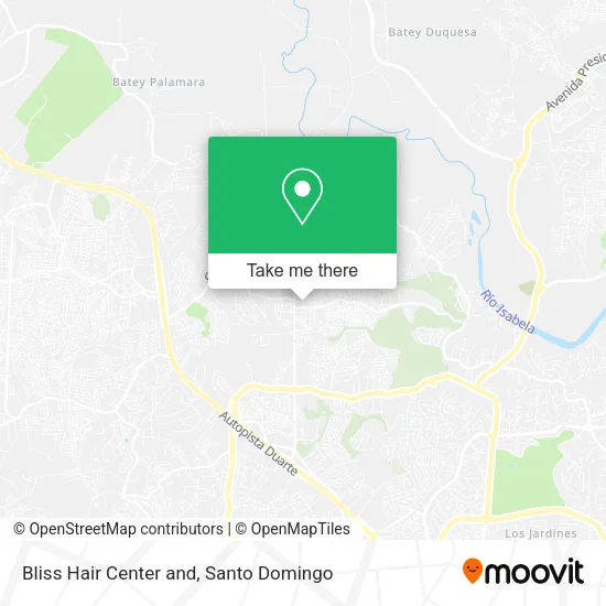 Mapa de Bliss Hair Center and