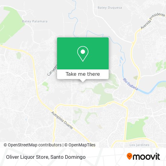 Oliver Liquor Store map