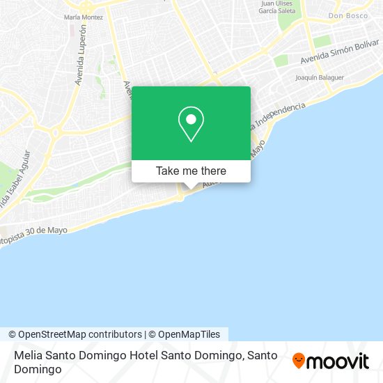 Melia Santo Domingo Hotel Santo Domingo map