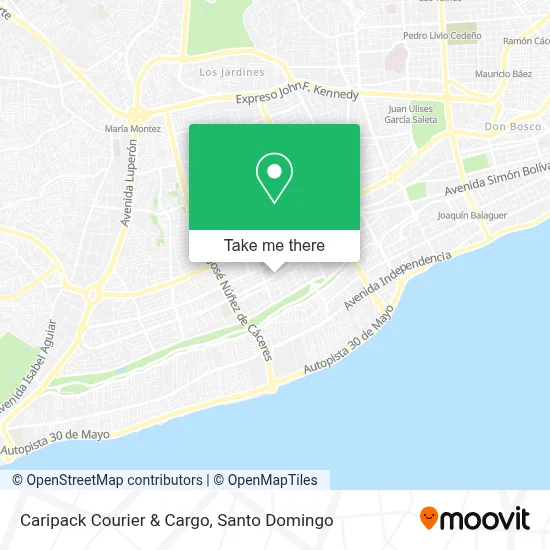 Mapa de Caripack Courier & Cargo
