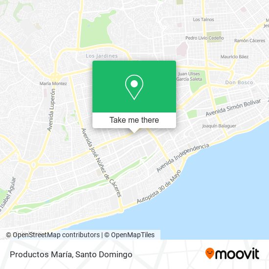 Productos María map