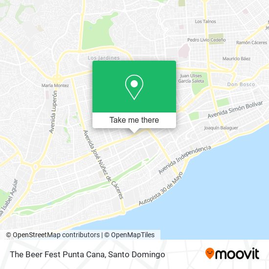 The Beer Fest Punta Cana map