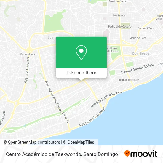 Mapa de Centro Académico de Taekwondo