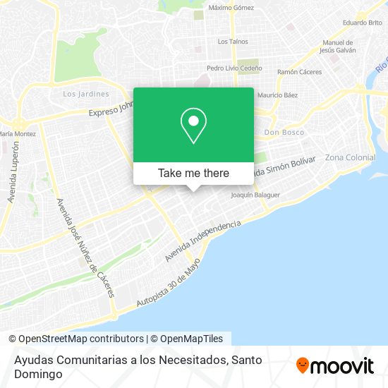 Ayudas Comunitarias a los Necesitados map