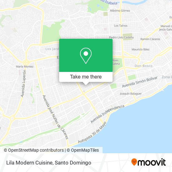 Lila Modern Cuisine map