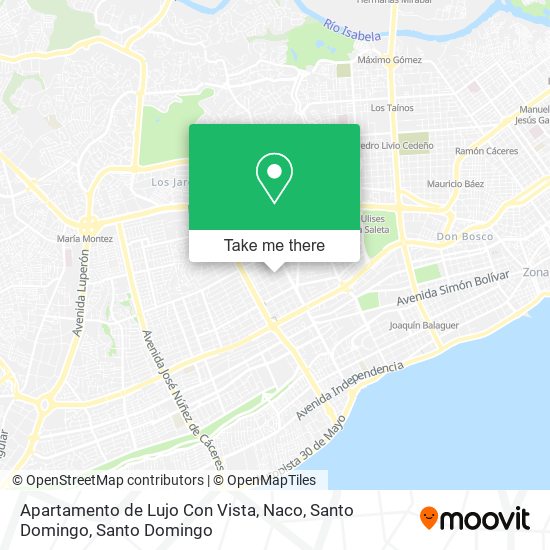 Apartamento de Lujo Con Vista, Naco, Santo Domingo map