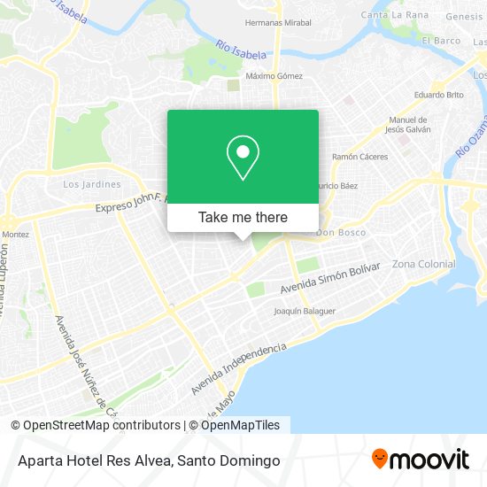 Aparta Hotel Res Alvea map