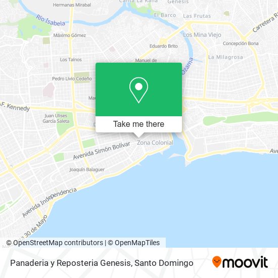 Panaderia y Reposteria Genesis map