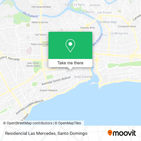 Residencial Las Mercedes map