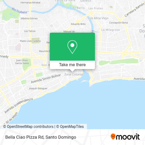 Bella Ciao Pizza Rd map